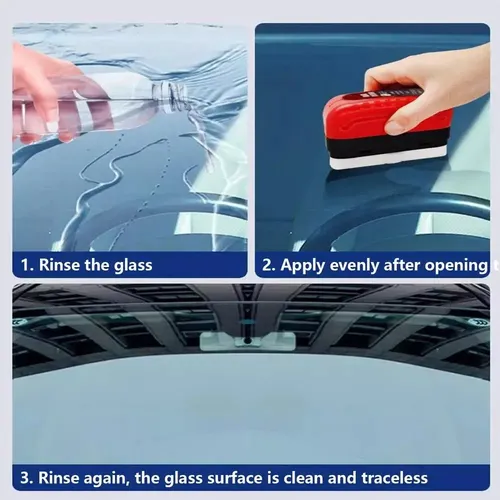 Automotive Oil Film Cleaning Brush Glass Cleaning Board 2pcs