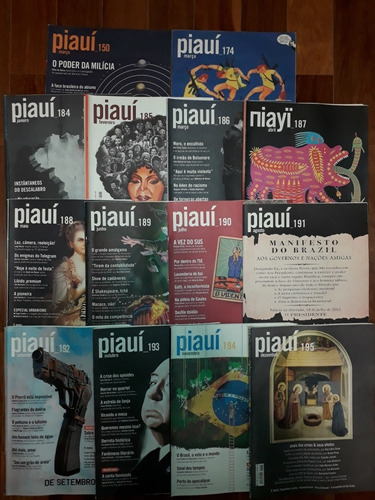 Revista Piauí, Ano 2022 Completo +  1 Exemplares De Brinde.