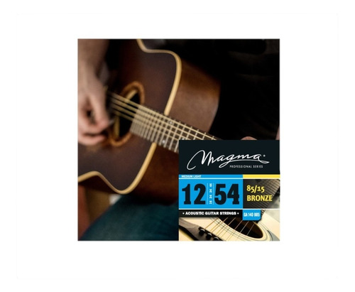 Encordado Magma Para Guitarra Acústica Ga140b 012