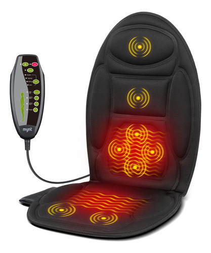 Mynta Cojin De Asiento Masajeador Vibratorio Con Calor Rapid