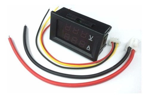 Imagen 2 de 6 de Voltimetro Amperimetro Digital Dc0-100v 10a Rojo-azul