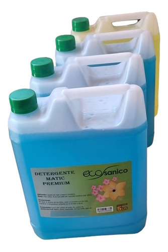 Detergente Ropa Premium + Lavaloza Concentrado 4x5 Lt