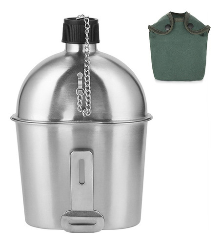 2pcs 1000ml 600ml Juego De Tazas De Cantimplora Militar De