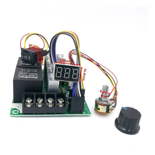 Controlador Motor Pwm 60a/60v Con Reversa Arduino Raspberry 