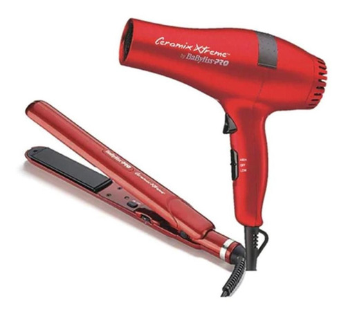Imagen 1 de 9 de Kit Babyliss Secador Pelo Profesional + Plancha Alisado Cera