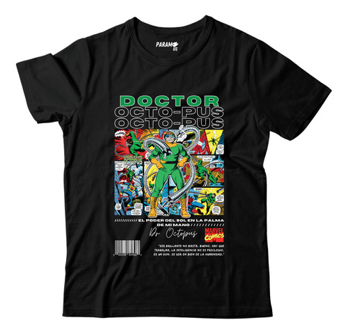 Playera Dr. Octopus Collage Marvel Comics