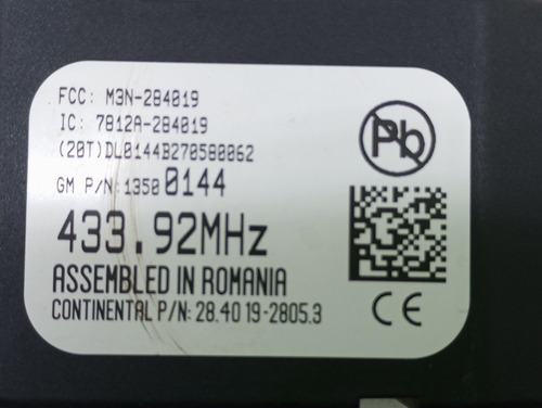 Modulo Central Alarme Gm Onix Prisma 1.0 2017 Manual