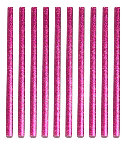 100 Barras De Pegamento Termofusible De Color Rojo Rosa, 7 X