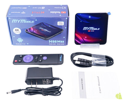 Tv Box H96 Max 4g Ram 32 Gb Rom Decodificador  Mymobile