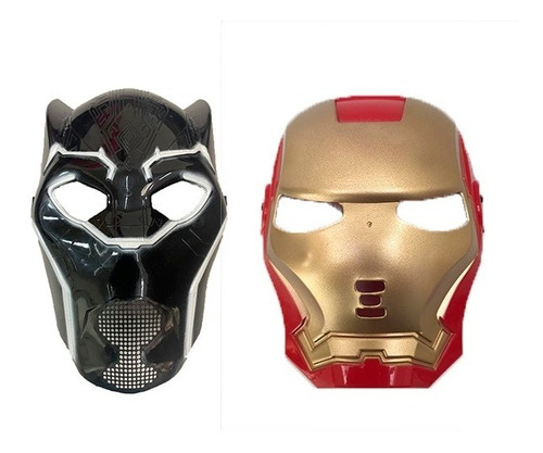 Mascara Pantera Negra E Homem De Ferro Os Vingadores 