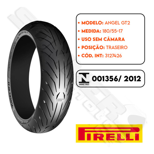 Pneu Traseiro Kawasaki Ninja Zx6-zx9 R 180-55-17 Angel Gt 2