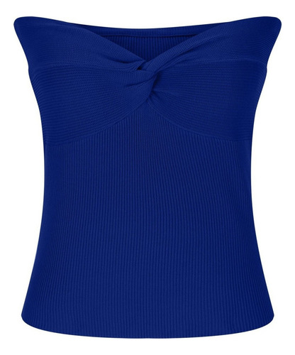 Playera Mujer Camisa Sin Tirantes Crop Top Escote Corazón C