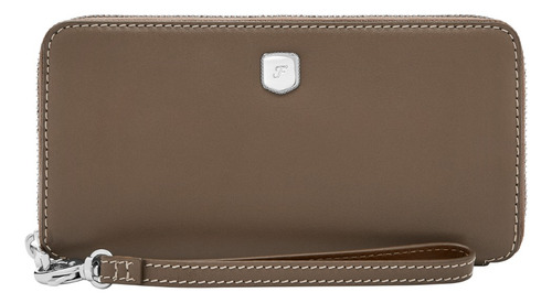 Cartera De Mano Mujer Fossil Lennox De Piel Gris
