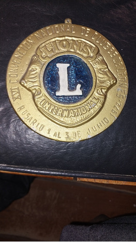 Medallon Convencion Nacional De Clubes De Leones 1972