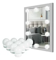 Comprar Kit 10 Focos Lamparas Luz Led Espejo Usb Maquillaje 