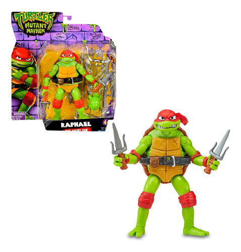 Figura Las Tortugas Ninjas Raphael Con Accesorios 
