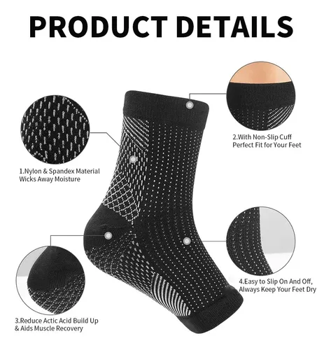 Calcetines De Compresión Para Neuropatía,4 Pares