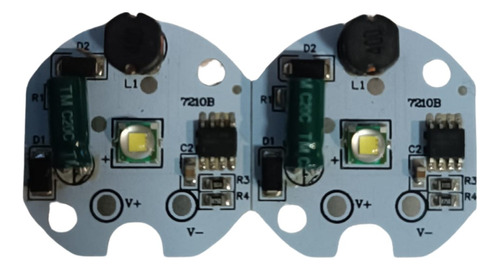  2 Piezas Placa De Luz Led U2 T6, 10w, Controlador Integrado