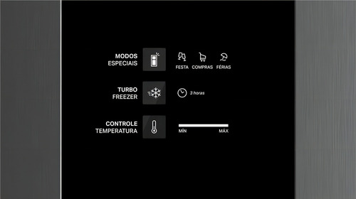 Geladeira Frost Free Duplex A+++ BRM55FK 463 Litros Cor Inox Brastemp 220 V