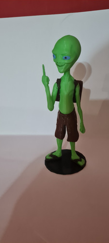 Figura De Paul El Alien Impresa En 3 D Color En Gris O Verde