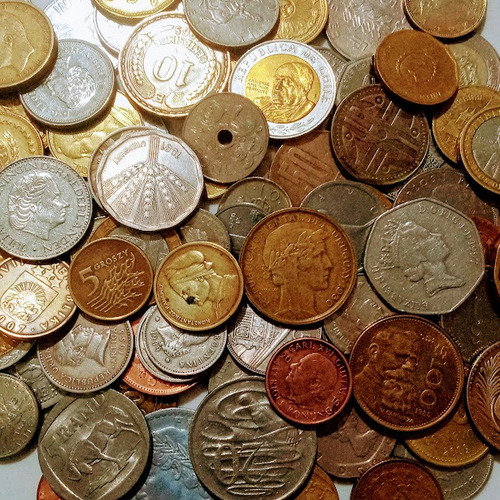 100 Moedas Estrangeiras Estrangeiras Europa E Américas
