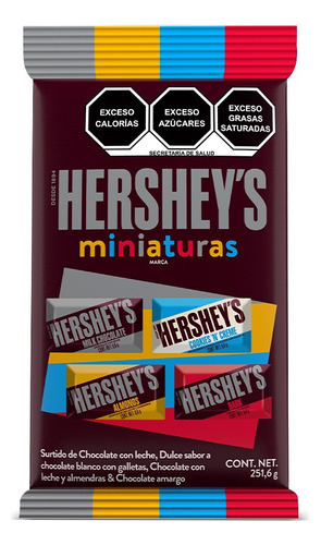 Chocolate Miniaturas Surtidos Hersheys 251gr