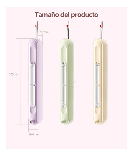 3pz Enhebrador Agujas Descosedor,2 En 1,pequeño Conveniente