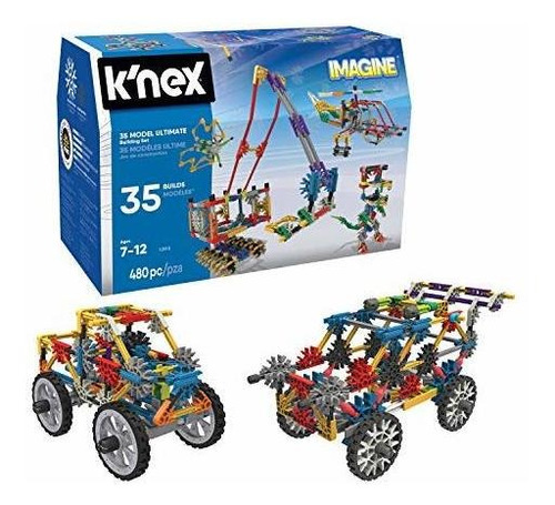 Knex - Juego De Construcción De 35 Modelos - 480 Piezas 