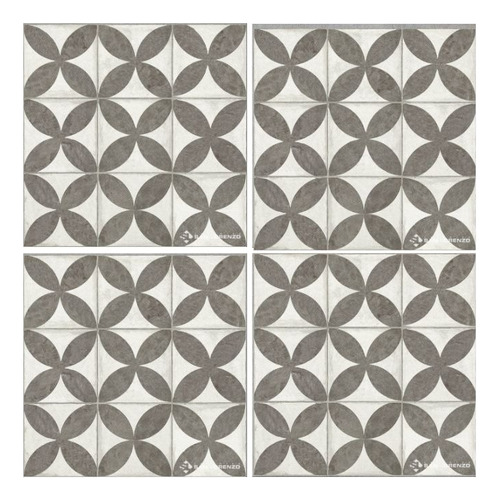 Ceramica Flower Black 45,3x45,3 1ra Calidad San Lorenzo