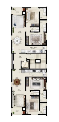 Imagem 4 de 5 de Apartamentos Com 2 Suítes Em Balneário Perequê - 818