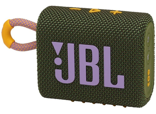 Parlante JBL Go 3 portátil con bluetooth waterproof negro 110V/220V