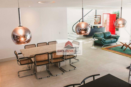 Imagem 4 de 20 de Casa Com 6 Dormitórios, 550 M², A Venda No Condomínio Jaguary. - Ca0394