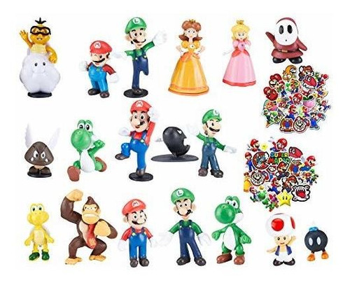 Super Mario Mini  S Niños Mario Bros  S Figuras De Acc...