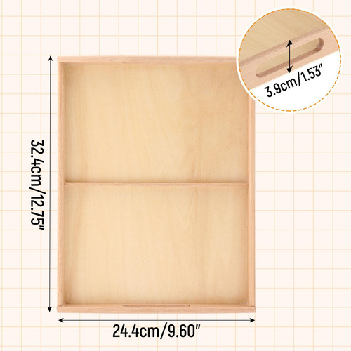 Bandeja De Madera Para Juegos De Mesa, Dos