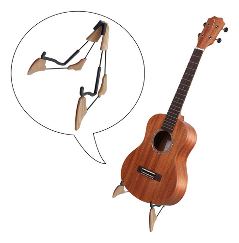 Soporte De Guitarra Plegable Universal Ajustable Y Ligero,
