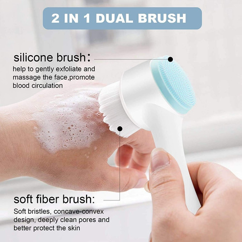 Imagen 3 de 8 de Cepillo Limpiador Exfoliante Facial Y Corporal Manual Crazy