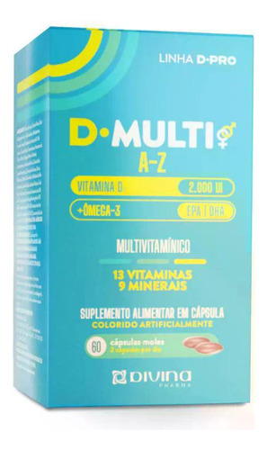 D-multi A-z Multivitamínico 60 Cápsulas Moles