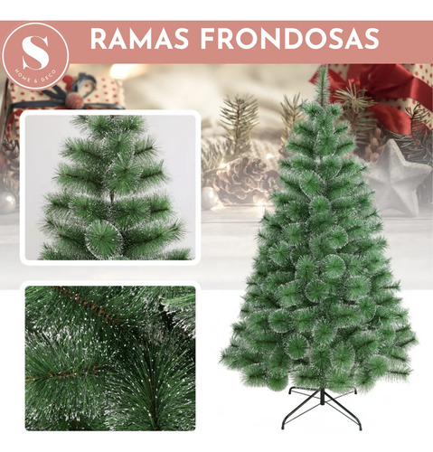 Arbol De Navidad Frondoso 2.10 M Merry Christmas