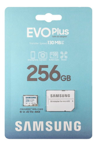 Samsung Evo Plus Memoria 256 Gb Para Telefono Funciona 1