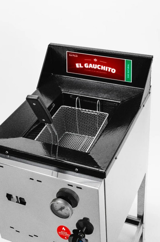 Imagen 4 de 9 de Freidora A Gas 10 Lt Sol Real El Gauchito 443 Rapida Premium