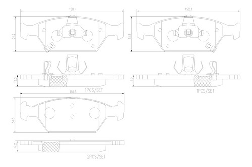 Brembo Balatas Honda City Ex 2010-2013 Delantero