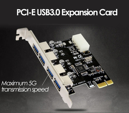 Pcie A Usb 3.0 Hub X4 Adaptador De Tarjeta De Expansión Pcie