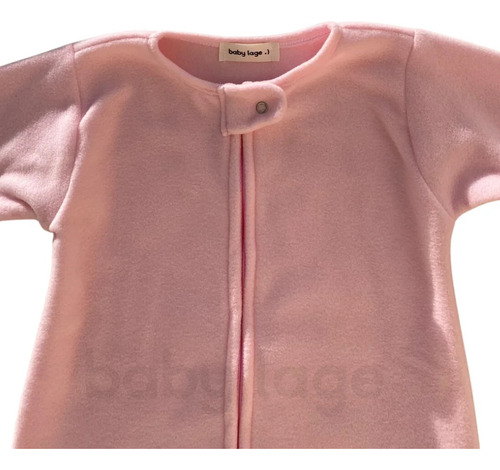 Saco Para Bebê Dormir Protegido Soft C/ Zíper E Manga Rosa P