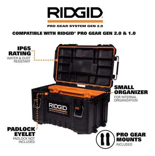 2.0 Pro Gear System 22 In. Modular Tool Box Storage And...