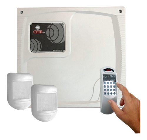 Kit Alarma 5 Zonas Cableada Con Teclado Y 2 Sensores