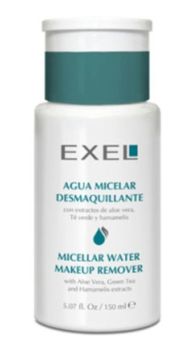 Agua Micelar Desmaquillante Aloe Vera Y Te Verde Exel 150 Ml