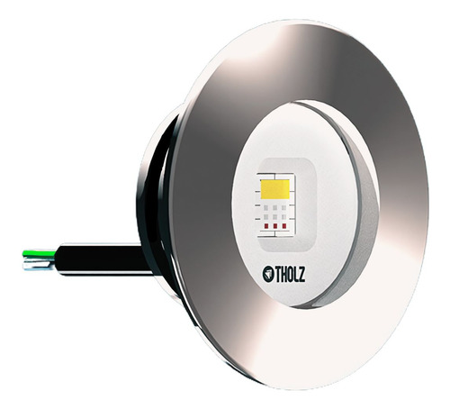 Refletor Led Para Piscina Rgb Slim 20w Cabo 2m - Tholz