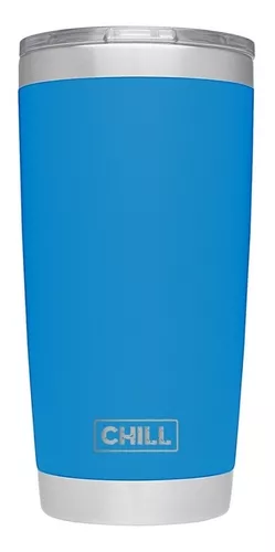 10 Vaso Térmico Chill 20oz Tapa Antiderrame Acero Frío Calor