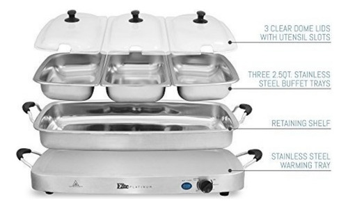 Bufetera Elite Platinum Ewm-9933, Acero Inoxidable, 7.5qt (Usado)