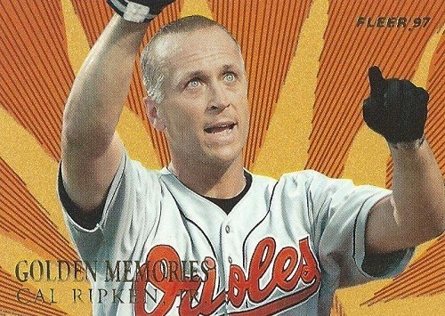 Mlb Cal Ripken Fleer Golden Memories 1997 # 9 Of 10